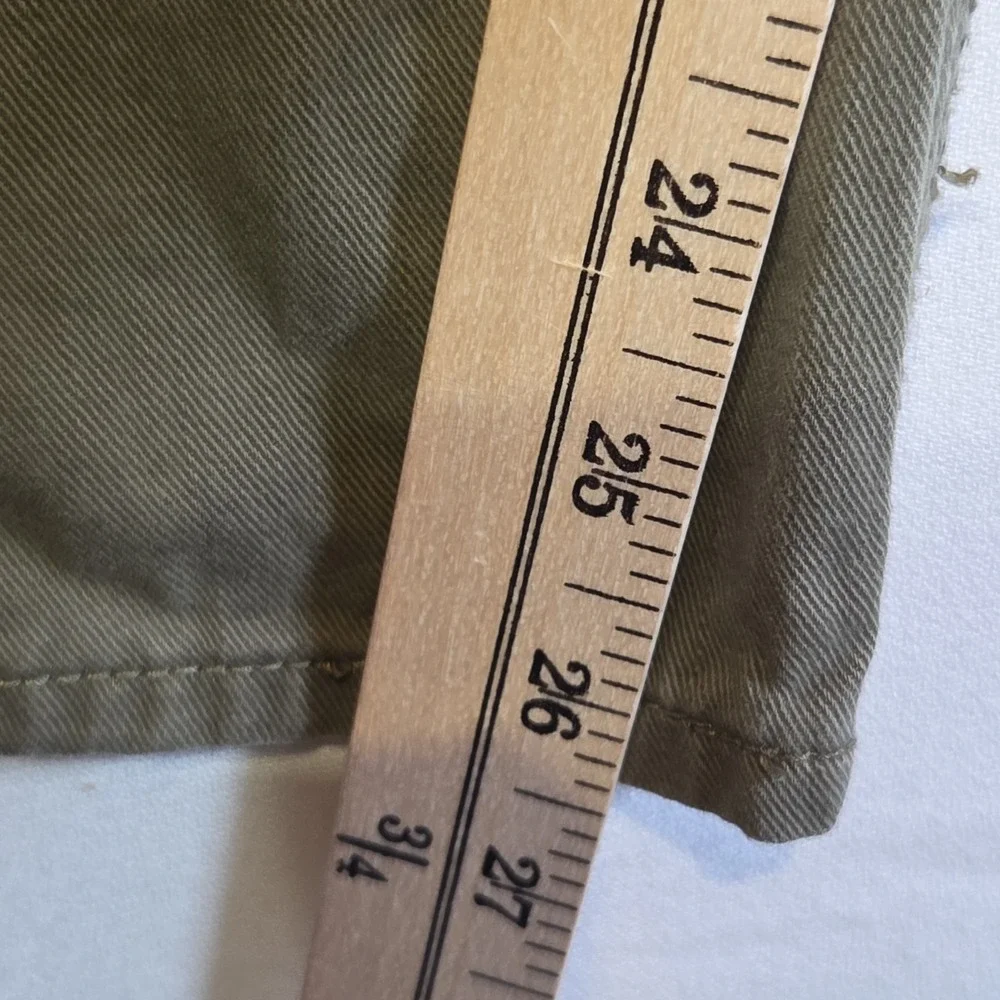 Banana Republic Athletic Fit Chino Pants Mens 36x32 Olive Green Cotton Casual